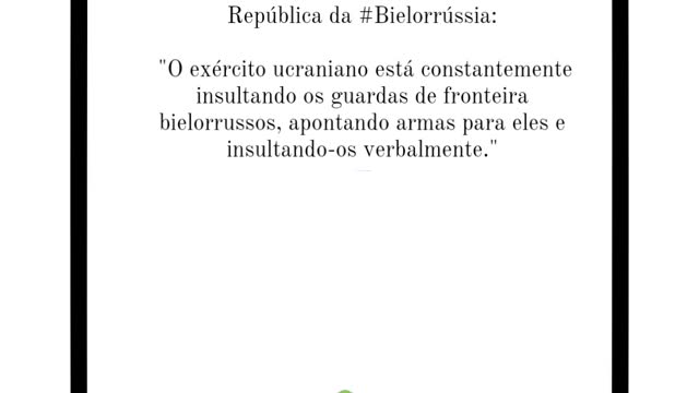 Bielorrússia reclama sobre os acontecimentos nas fronteiras