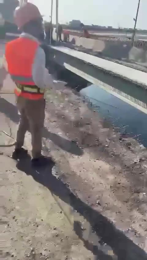 Ruzzia tries to repair the Chongar bridge