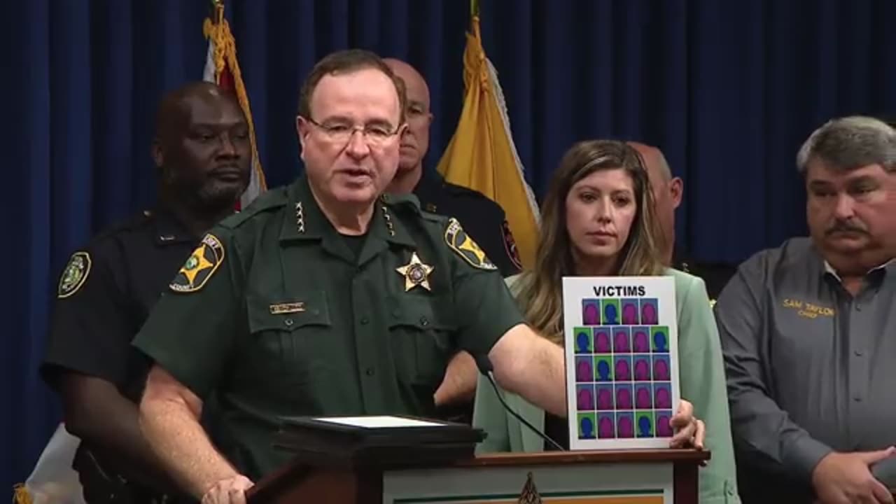 Sheriff Grady Judd gives an update on human trafficking sting.