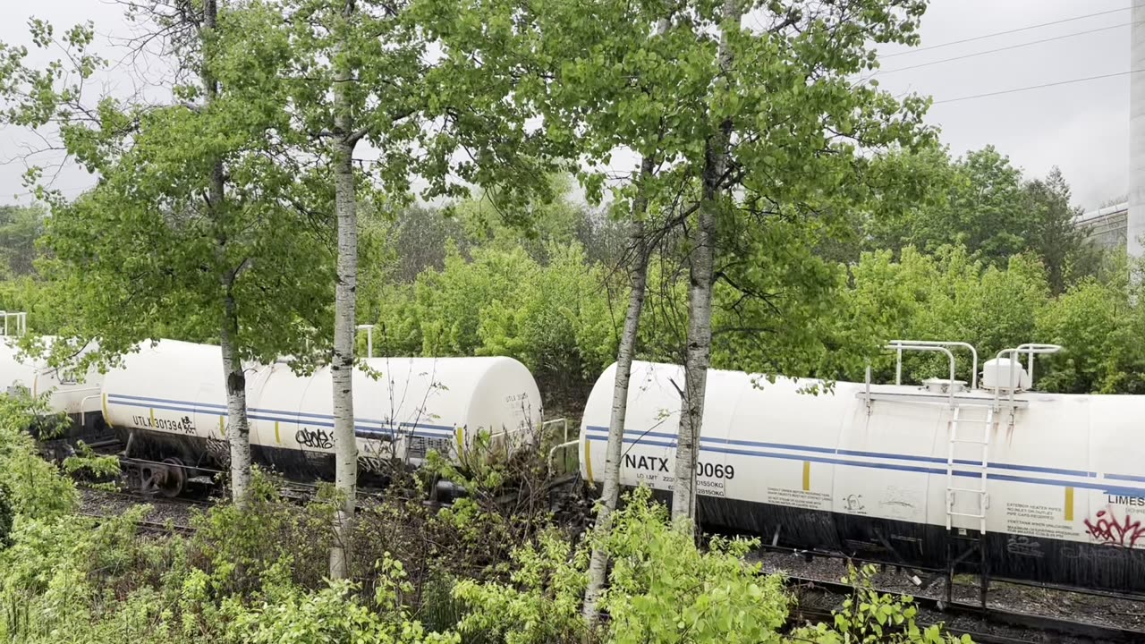 Seeing a train while on a ride