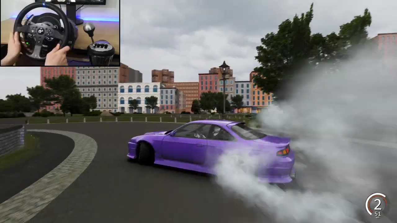 Drifting Nissan Silvia S14 - Assetto Corsa _ Steering Wheel Gameplay