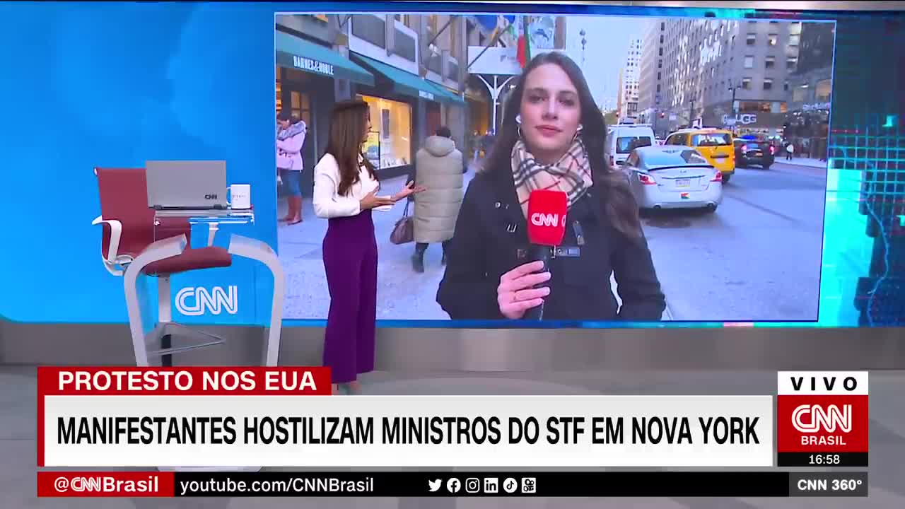 Lewandowski e Gilmar Mendes criticam ataques que sofreram em Nova York | CNN 360°