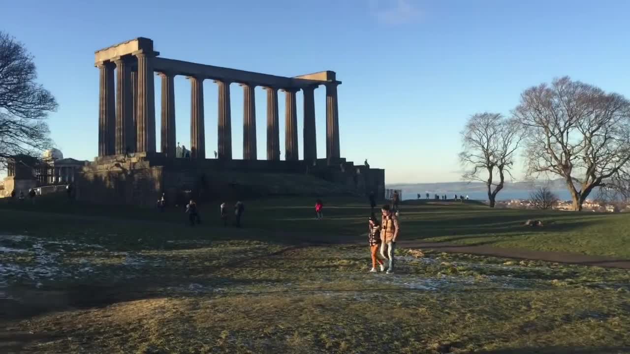 Top Panorama View @ Calton Hill Edinburgh Scotland United Kingdom