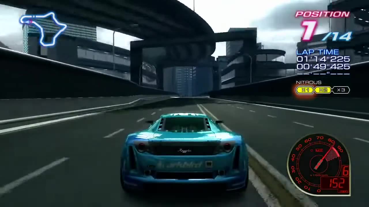 Ridge Racer 6 Advanced Route #14 Gameplay(Career Walkthrough)