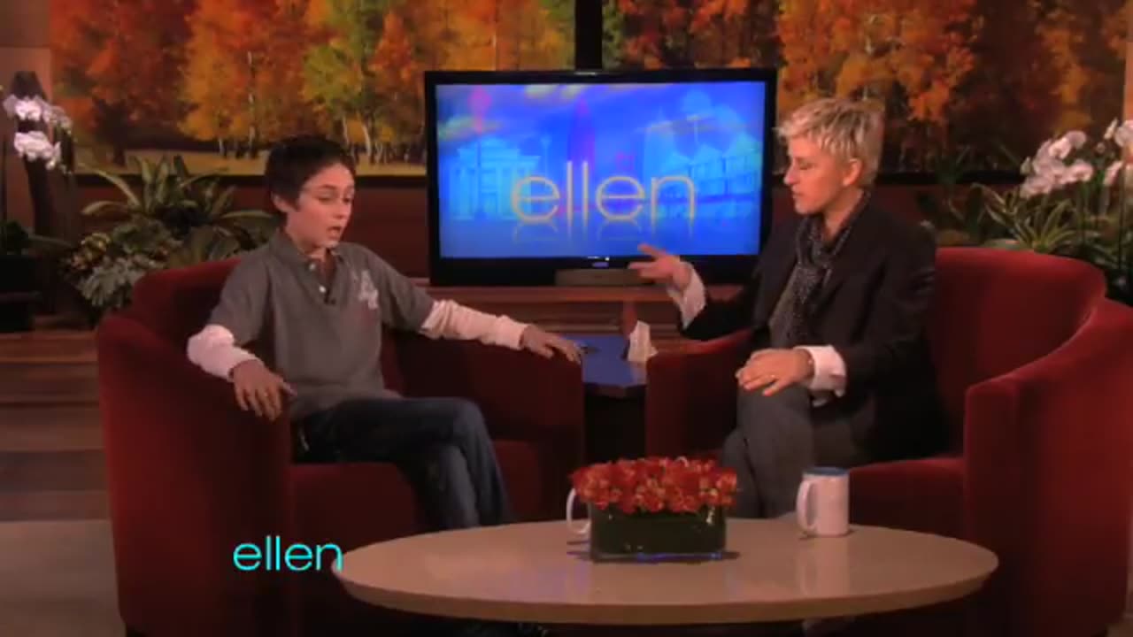 An Extremely inspring 14-year old boy with Ellen