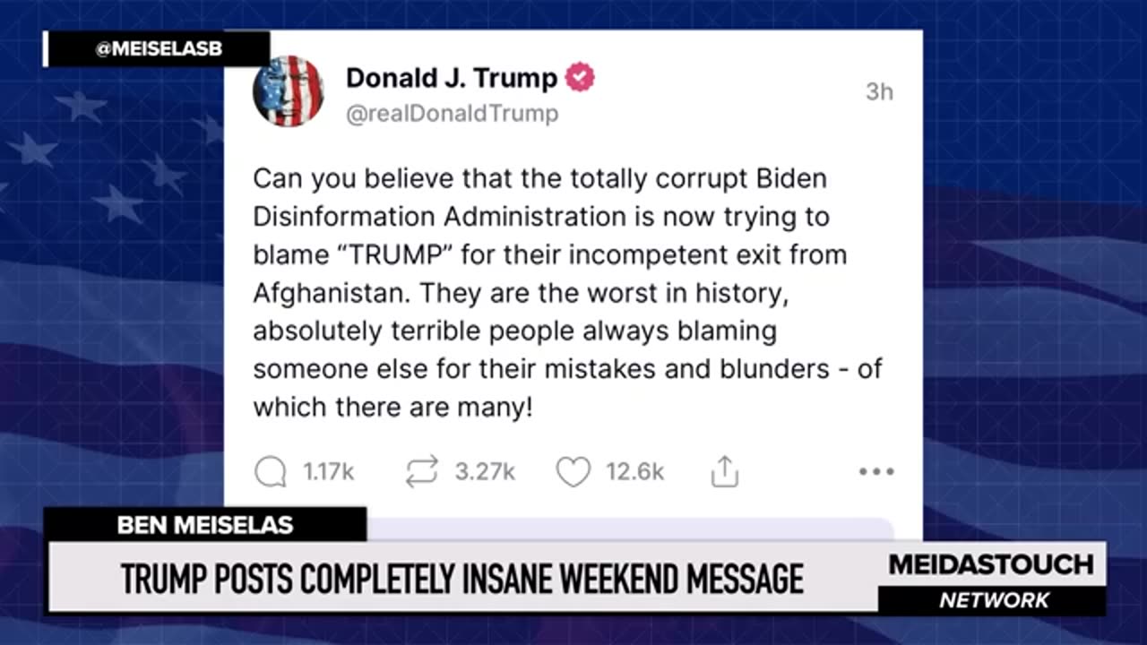 Trump Posts COMPLETELY INSANE Weekend Message