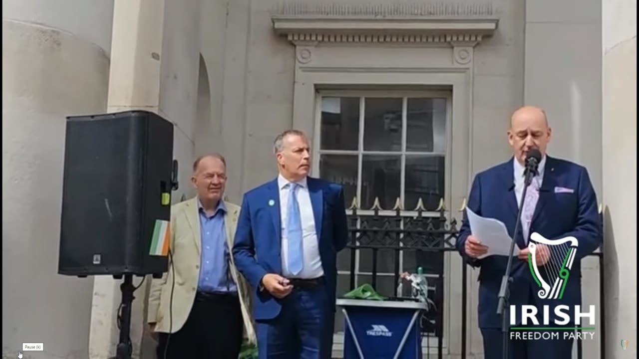 Custom House Quay Dublin-Michael Leahy Speech 12-08-23