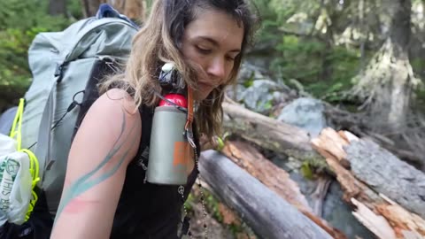 Trekking to a Remote Cabin in the woods (montana)