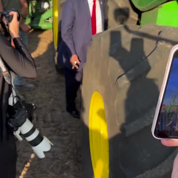 Trump stops by a Family Farm in Iowa Oct 01, 2023