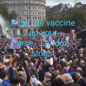 London sings, "Stick your vaccine up your 🤬"