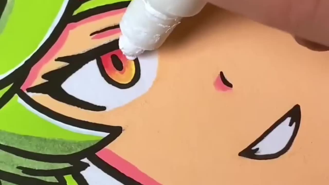 Drawing a New Character with Posca Markers! Honkai Impact 3rd!