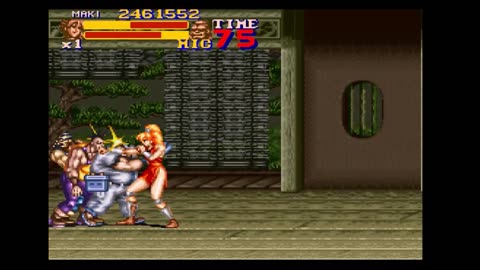 Final Fight 2 / Super Nintendo / Maki - LV: Expert / Italy & Japan - Final / Sem Save Stage.