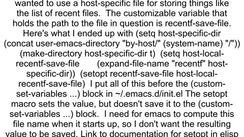 How do I programatically set a Custom variable in Emacs Lisp