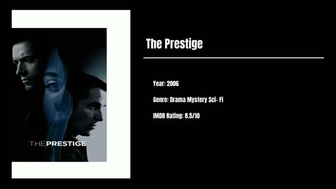 Best Movies To Watch #31 - The Prestige