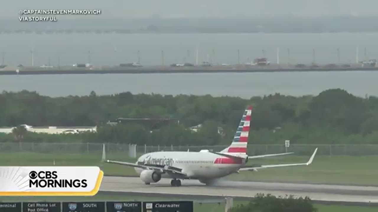 Tire blows out on American Airlines flight during takeoff attempt