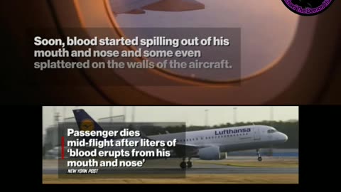 Mid-flight , man discharges leaders of blood through his nose and mouth