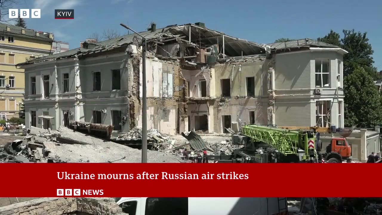 US President Biden condemns 'Russian brutality' after deadly Ukraine strikes | BBC News