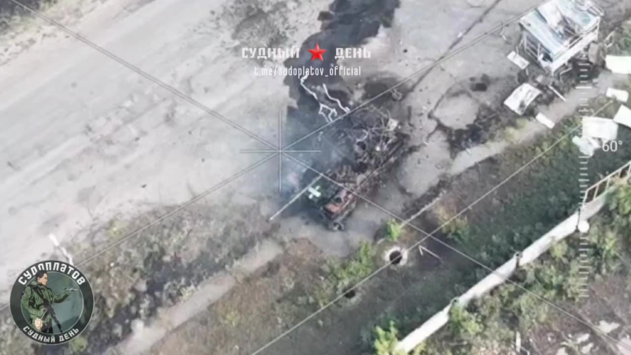 VT-40 Drones Destroyed a Ukrainian Tank in Volchansk