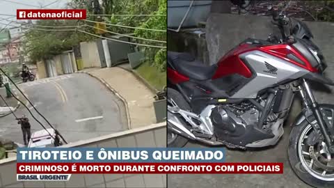 Tiroteio intenso e bandido morto