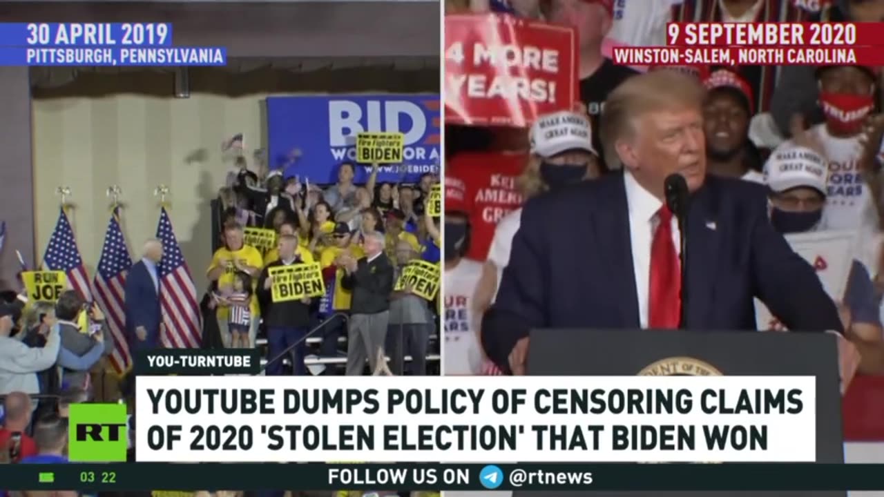 YouTube backtracks on policy of censoring claims of 2020 ‘stolen election’