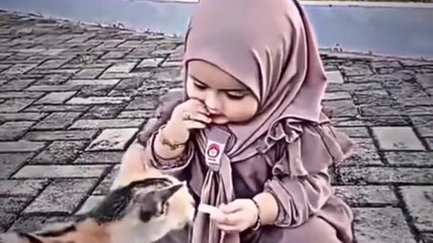 Baby with cat #story