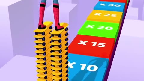 SPIDERMAN SKATER STACKER GAMEPLAY WALKTHROUGH | ANDROID,iOS MOBILE | ALL LEVELS | #SHORTS GAMES #4🔥