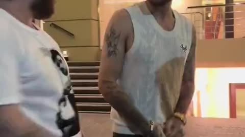 Liam Payne hours before his death with a fan