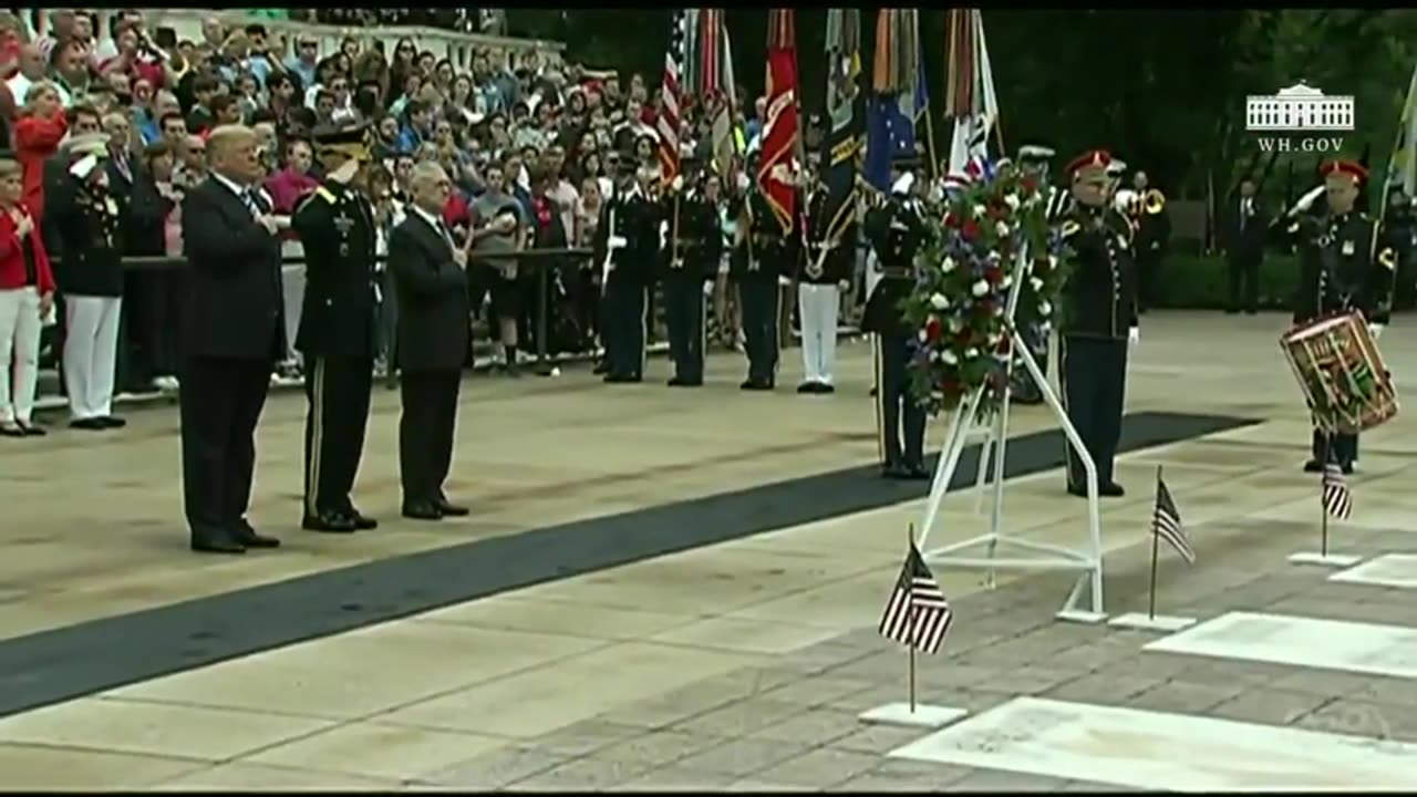 FLASHBACK President Trump participated in a Memorial Day ceremony at Arlington National Cemetery