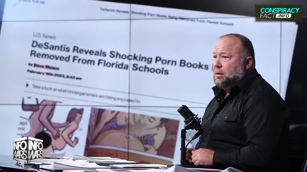 Alex Jones: DeSantis Had To Remove Porn Books From Florida Schools - 2/16/23
