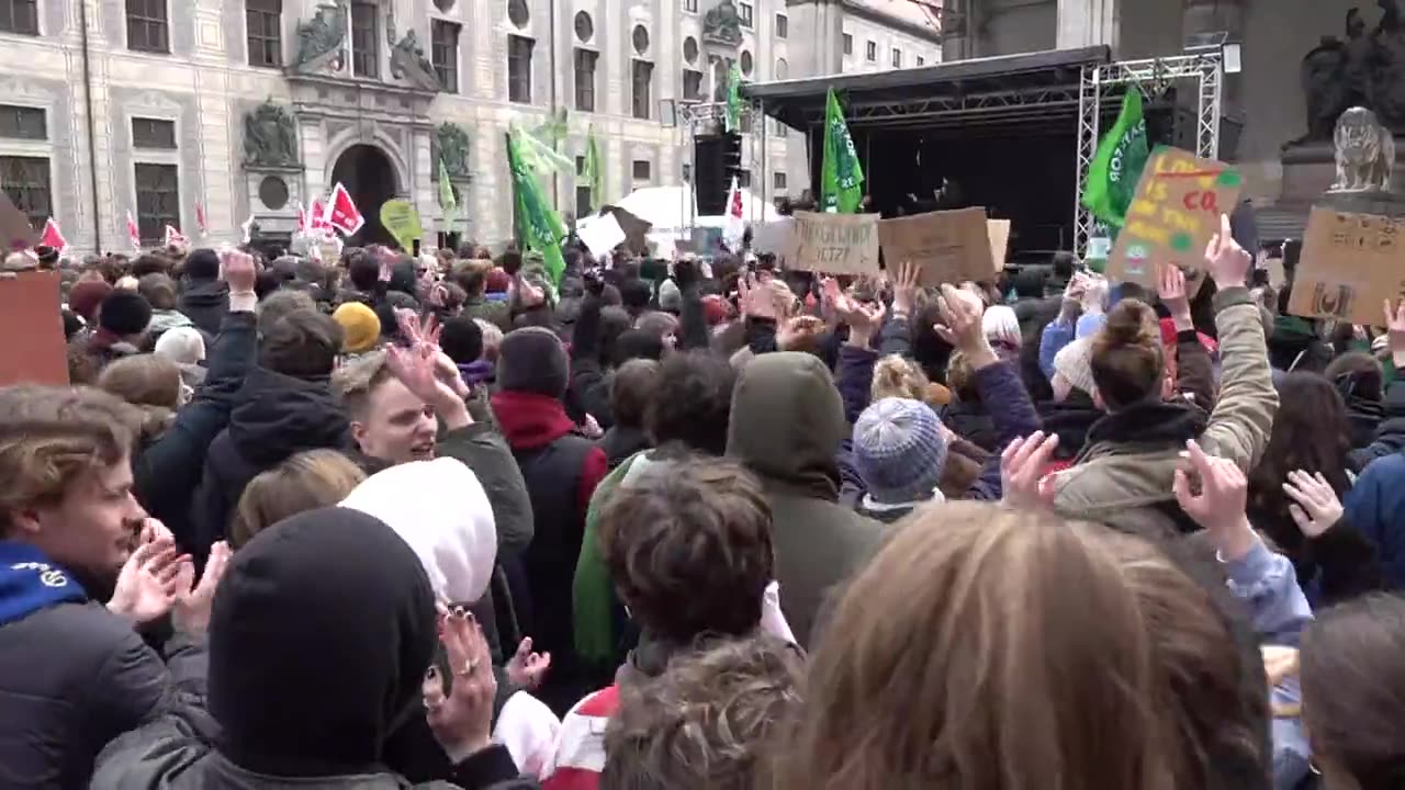 Munich / Germany - 'Fridays for Future' rally for global climate action - 03.03.2023