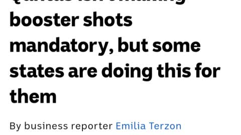 👍 GUTE NEWS❗👍 Qantas und Virgin wollen die 3. Impfung den Mitarbeitern NICHT vorschreiben❗