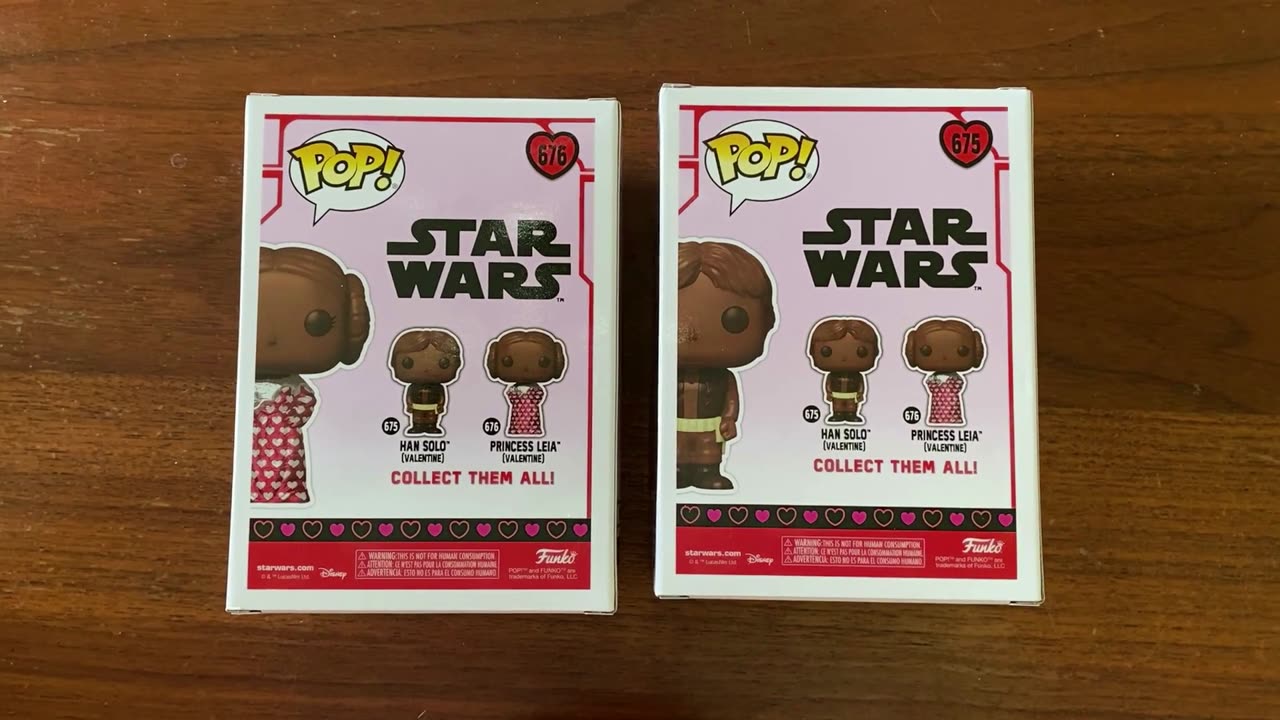 Funko Pops Star Wars Valentine