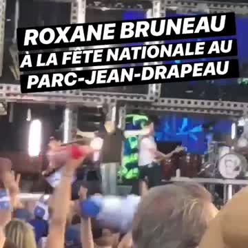 Roxane Bruneau à la Fête Nationale au parc Jean-Drapeau