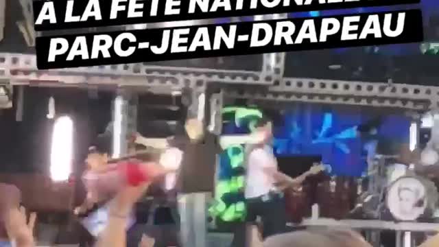 Roxane Bruneau à la Fête Nationale au parc Jean-Drapeau