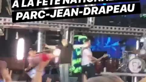 Roxane Bruneau à la Fête Nationale au parc Jean-Drapeau