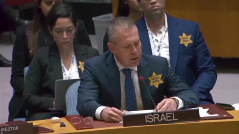 Israeli diplomats at the UN wore yellow stars