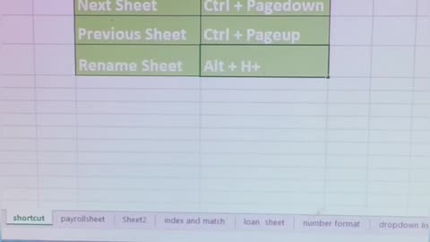 How to make new sheet, rename sheet and move sheet in Excel #shorts #viral #reel