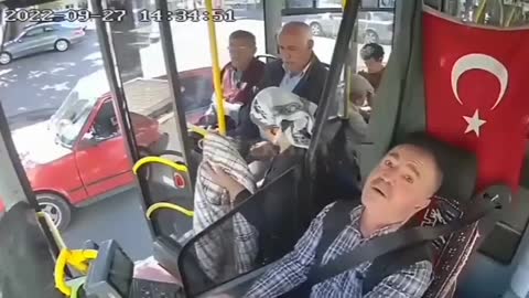 Turkish bus driver falls ill