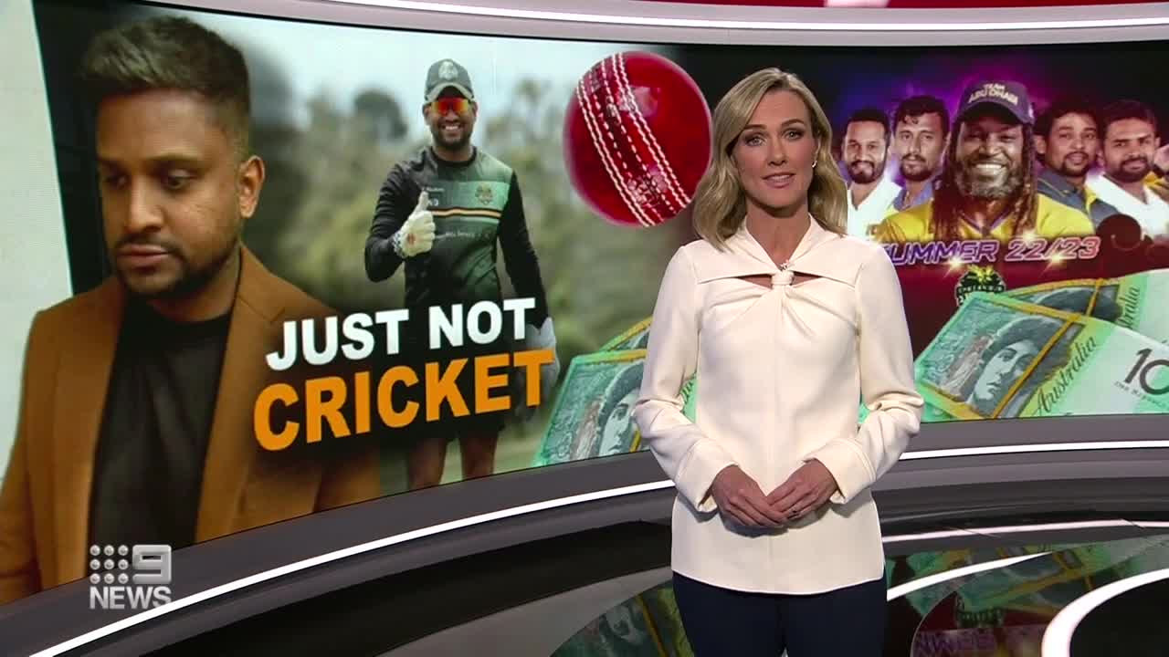 World cricket stars embroiled in $250,000 alleged scam | 9 News Australia