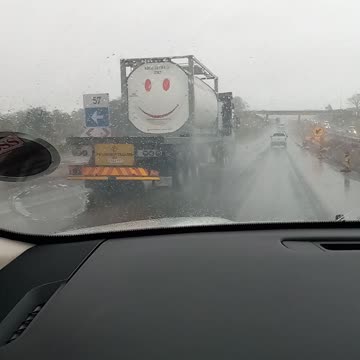 Smiley to cheer you up on a road trip