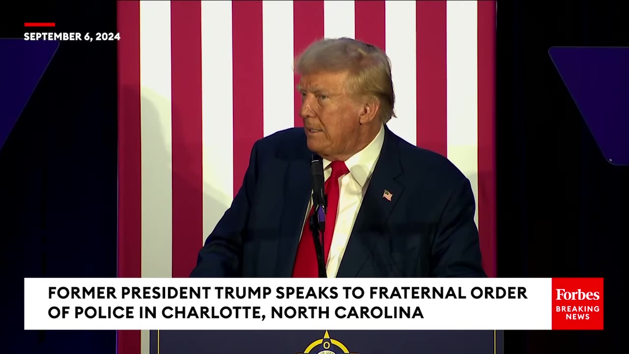 Donald Trump Vows To End Kamala Harris’s ‘War On Police’ After Receiving Major Union Endorsement