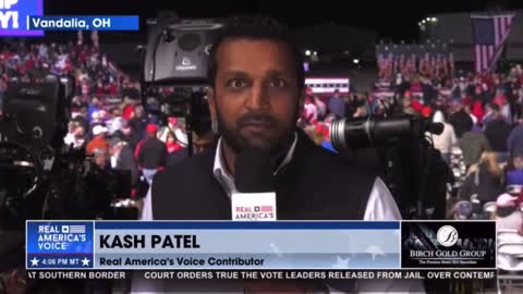 Trump is the only person that has thousands of people standing in a thunderstorm watching him.