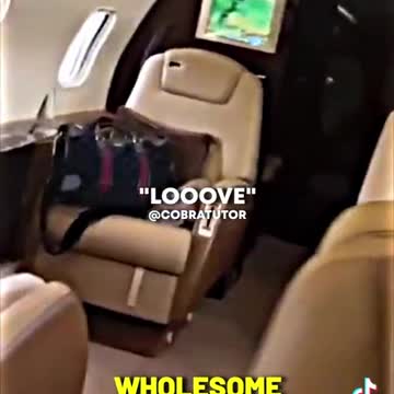 Andrew tate singing on private jet