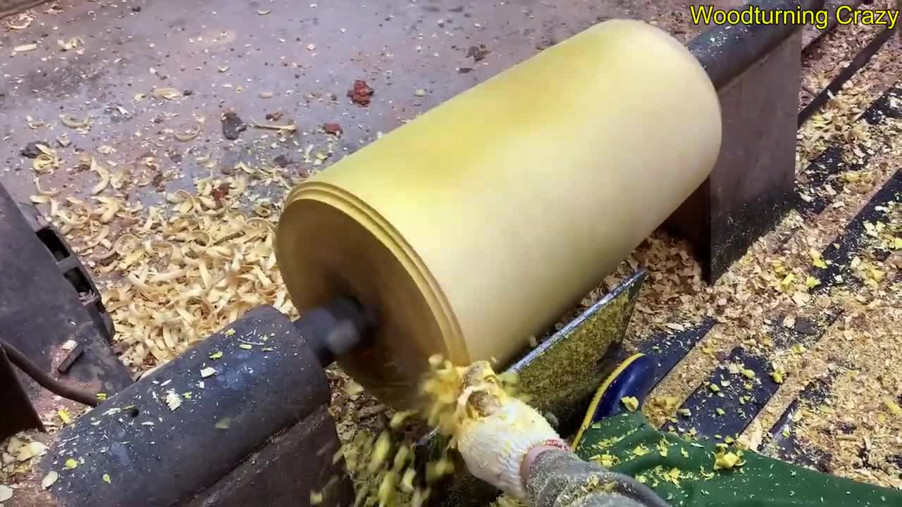 Amazing Woodturning Crazy - Great Hand Crafting Skills On Wood Lathe