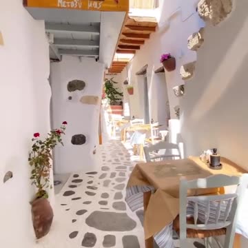 The beautiful alleys of Naxos Island