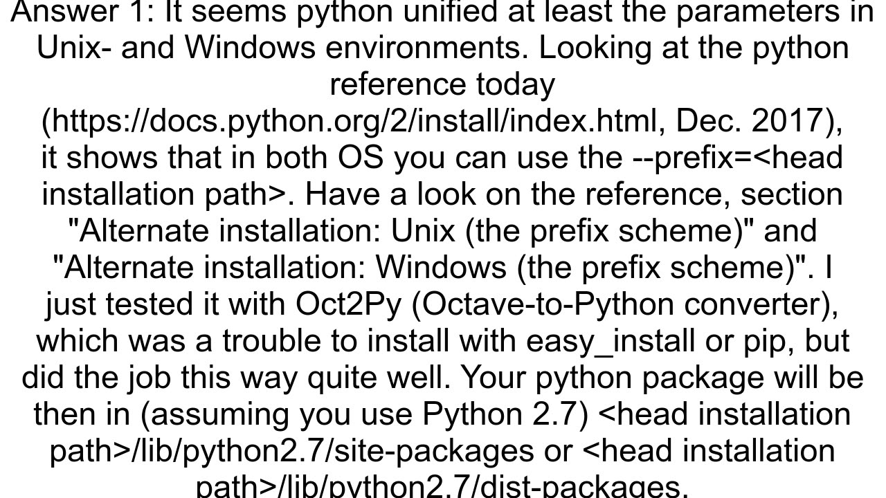 Installing python setuppy into an alternative path doesn39t find installed package