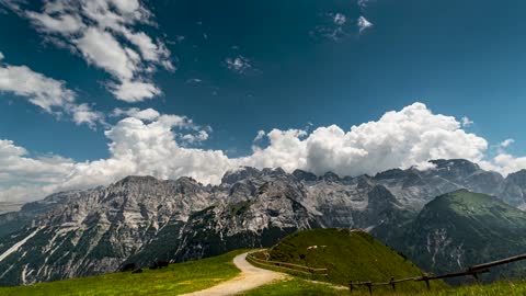 Time Delay Photography Series Peak Wind and Cloud