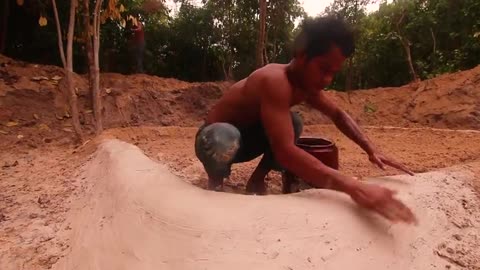 Building Water Slide To Underground Swimming Pool