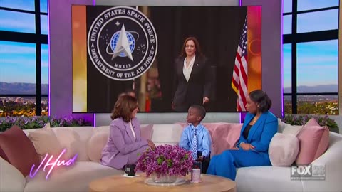 Kamala Harris Answers Question From Ten-Year-Old, Jokes About Going To Space And Staying There