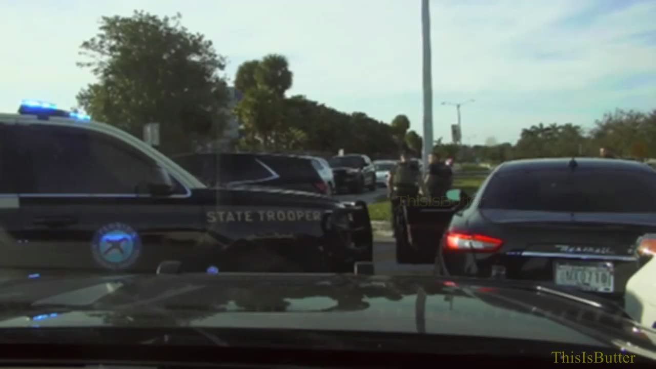 Dash cam video shows high-speed chase of stolen Maserati in Miami-Dade that ended in crash